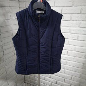 Ricki's Ladies Purple Full Zip Size Medium Lightweight Puffy Vest